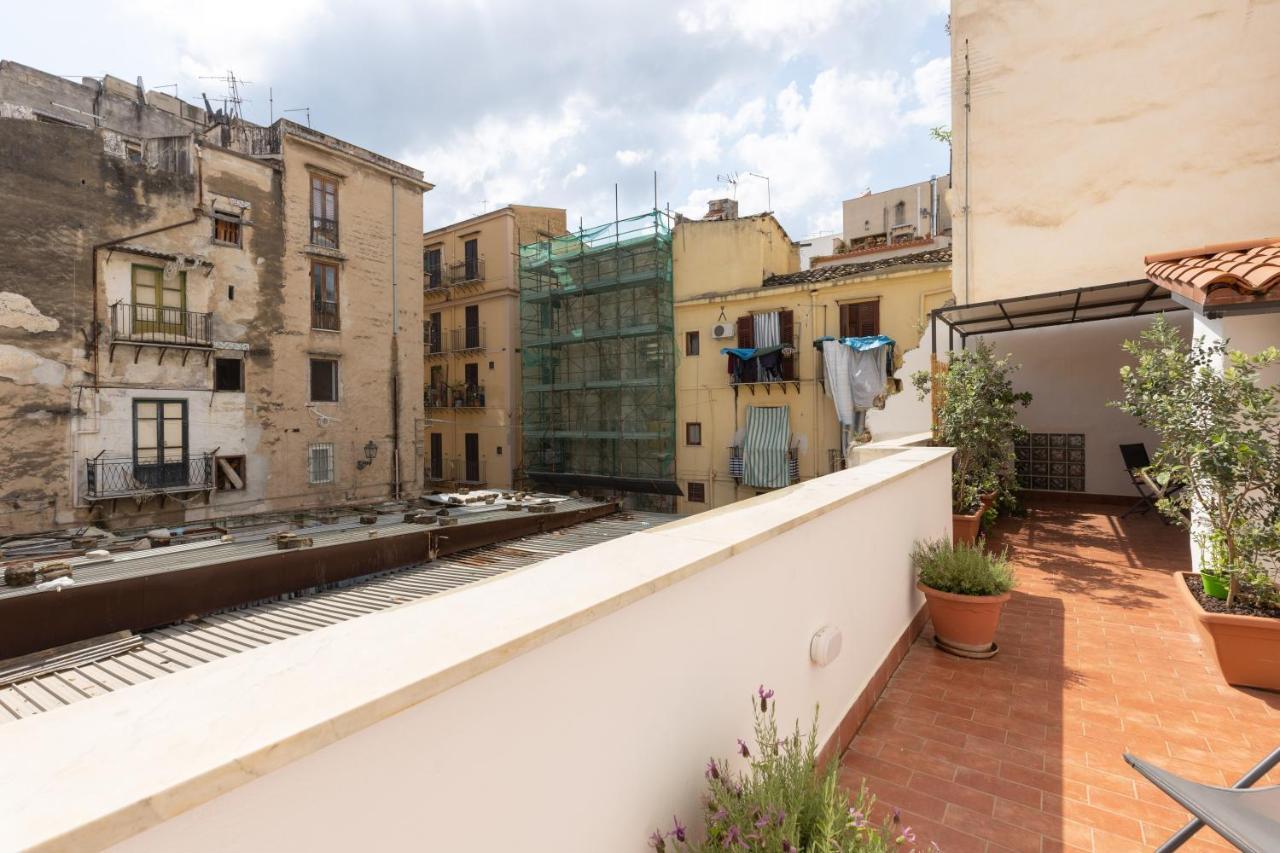 Apartamento La Casa Del Cacciatore - Alloggio Con Terrazzo Palermo Exterior foto